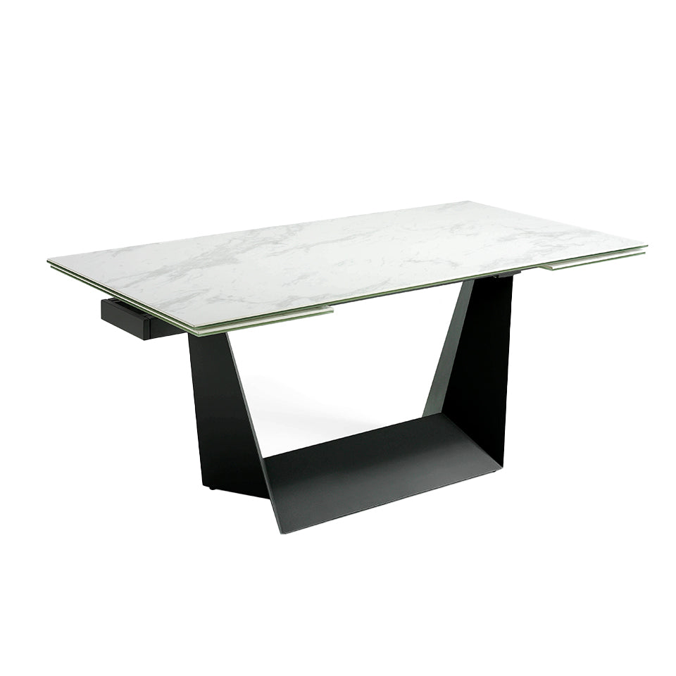 Japandi Marmeren Eettafel Engaru ™ ~ Uitschuifbaar