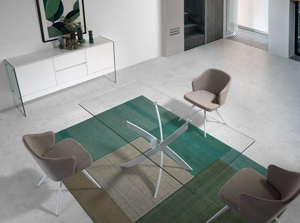 Japandi Eetkamerstoel Sendai ™ ~ Lichtgrijs