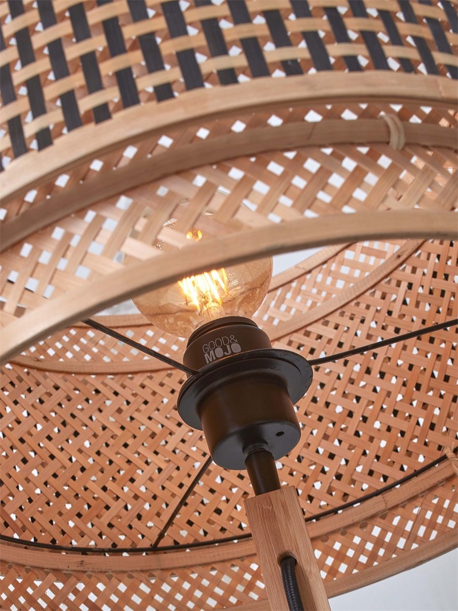 Vloerlamp Bhutan Klein Naturel 150cm