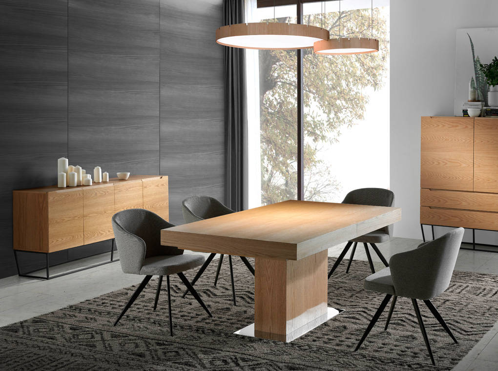 Japandi Eetkamerstoel Sendai ™ ~ Grijs