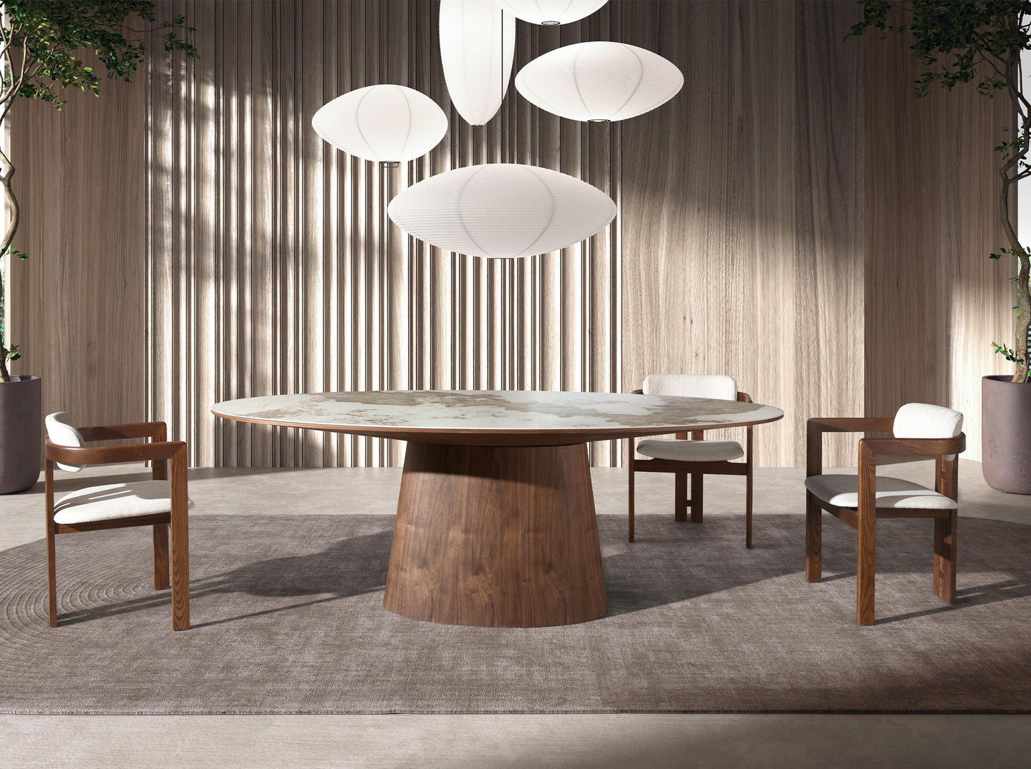 Japandi Eettafel Harima ™ ~ Keramisch