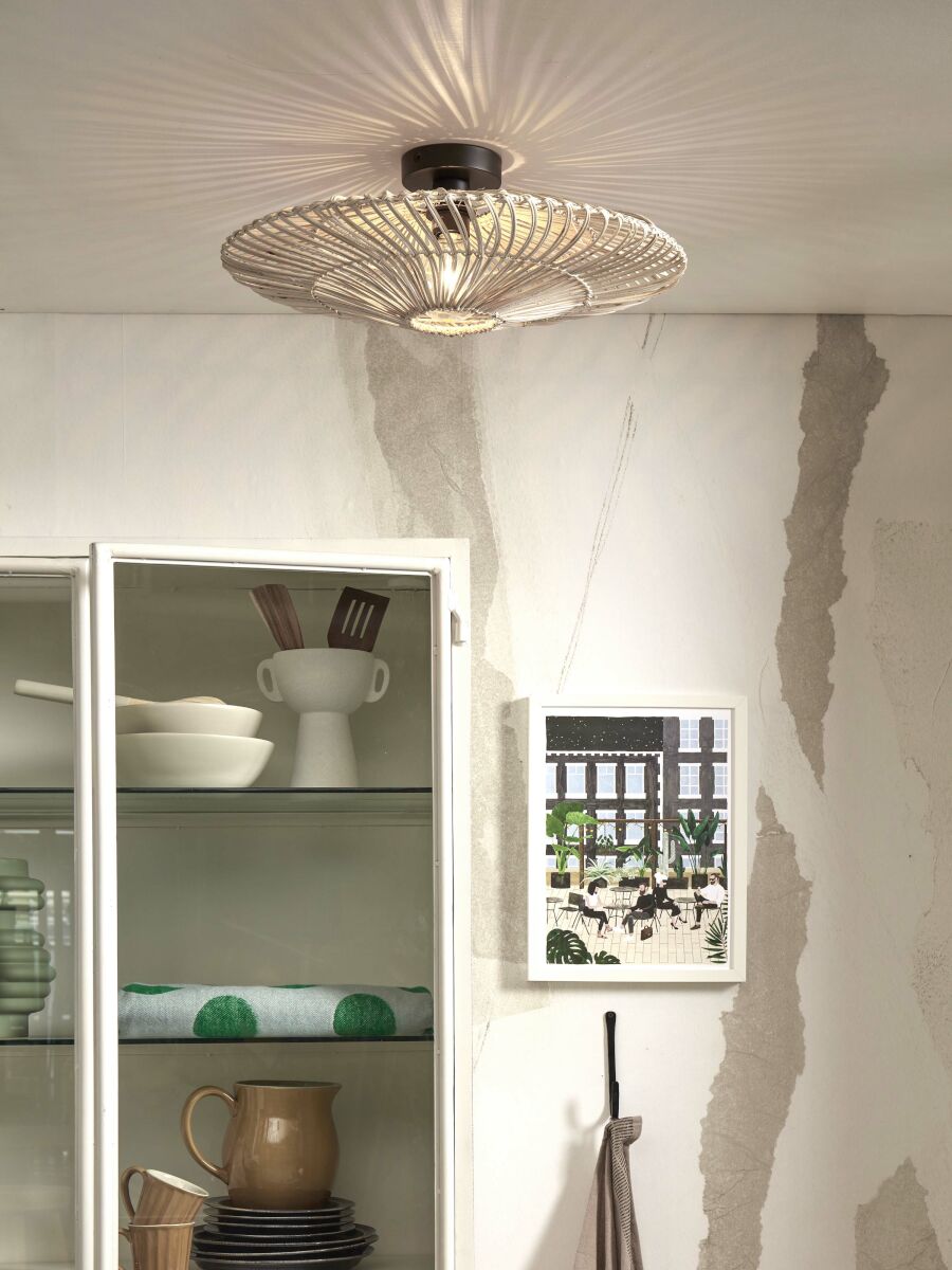 Plafonniere Zanzibar L Wit