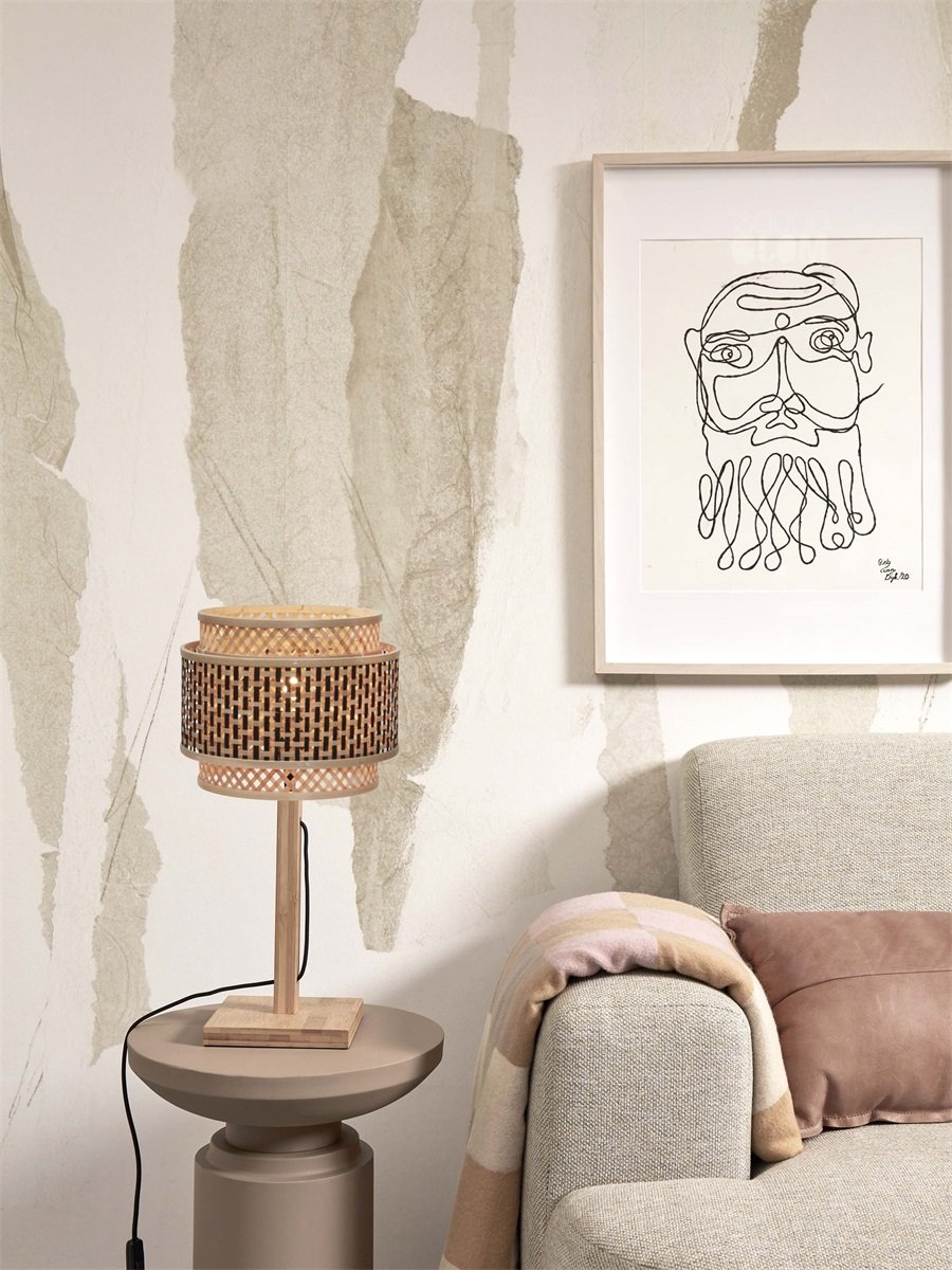 Tafellamp Bhutan Groot Naturel