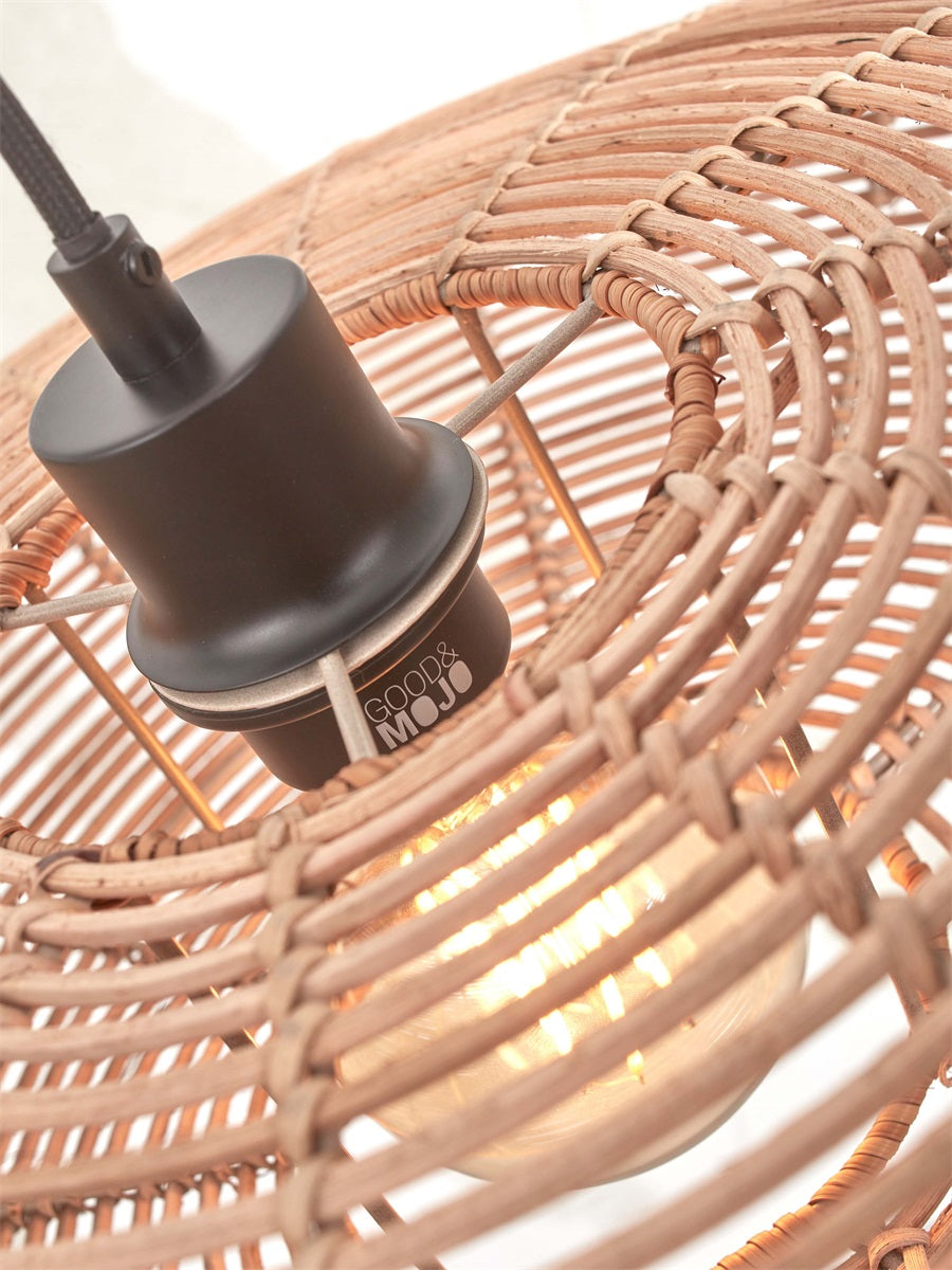 Vloerlamp Tanami Schijf L Wit