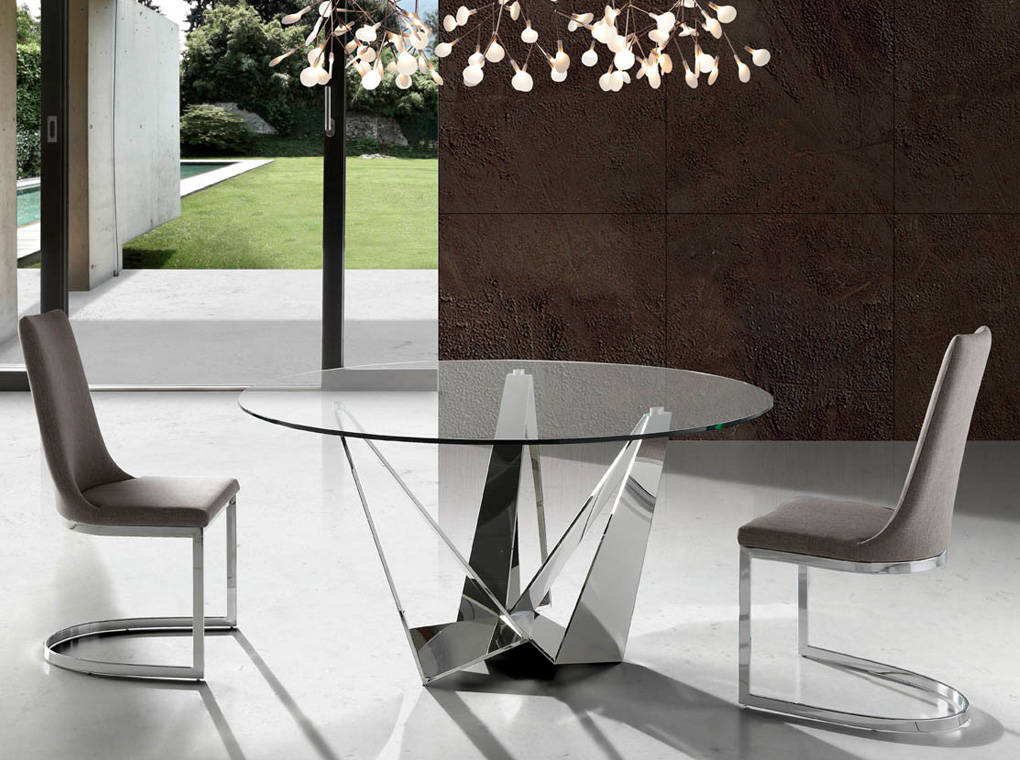 Japandi Eettafel Origami ™ ~ Chroom