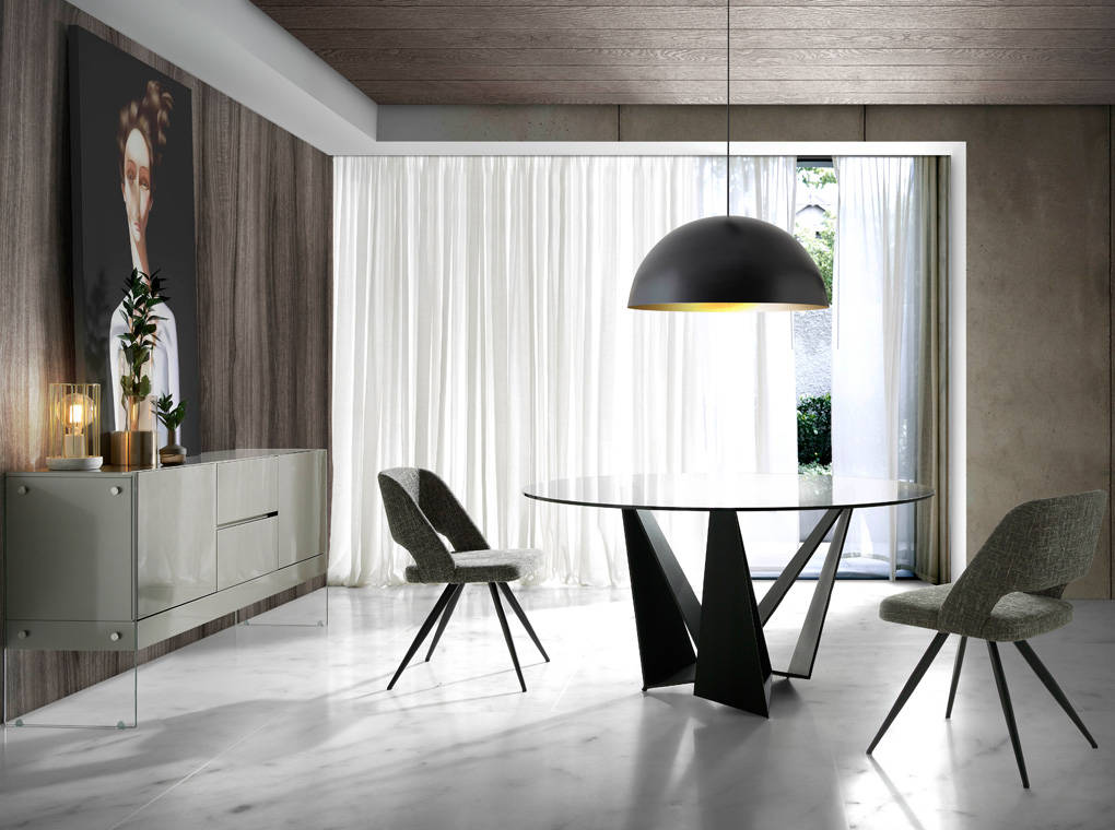 Japandi Eettafel Origami ™ ~ Zwart