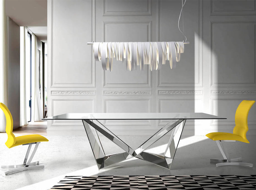 Japandi Eettafel Kasagi ™  ~ Chroom
