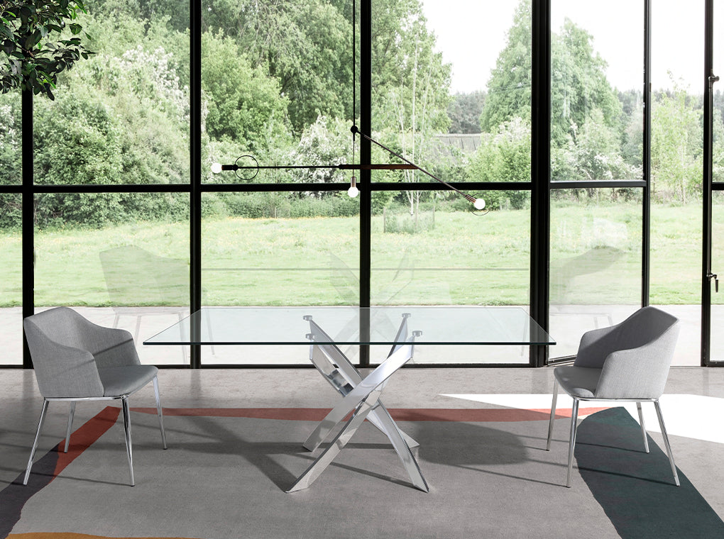 Japandi Eettafel Katana ™ ~ Chrome
