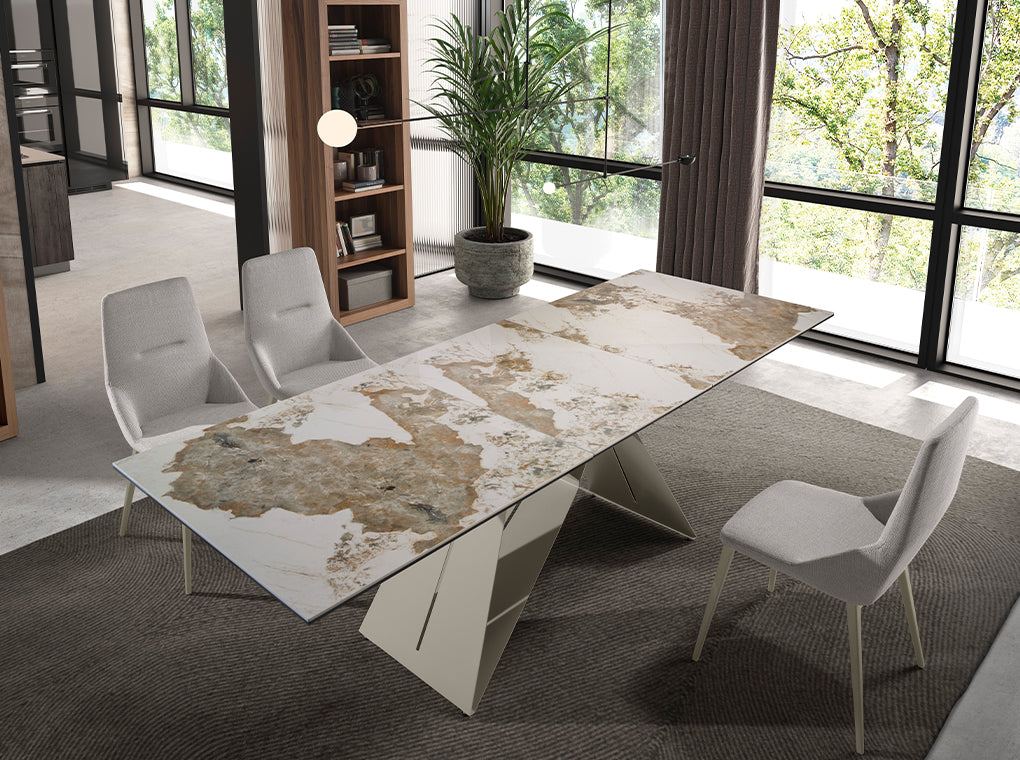 Japandi Eettafel Yuzawa ™ ~ Uitschuifbaar