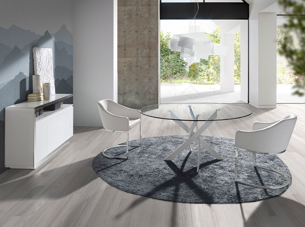 Japandi Eettafel Katana ™ ~ Rond Wit