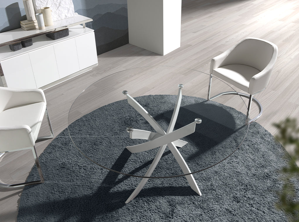 Japandi Eettafel Katana ™ ~ Rond Wit
