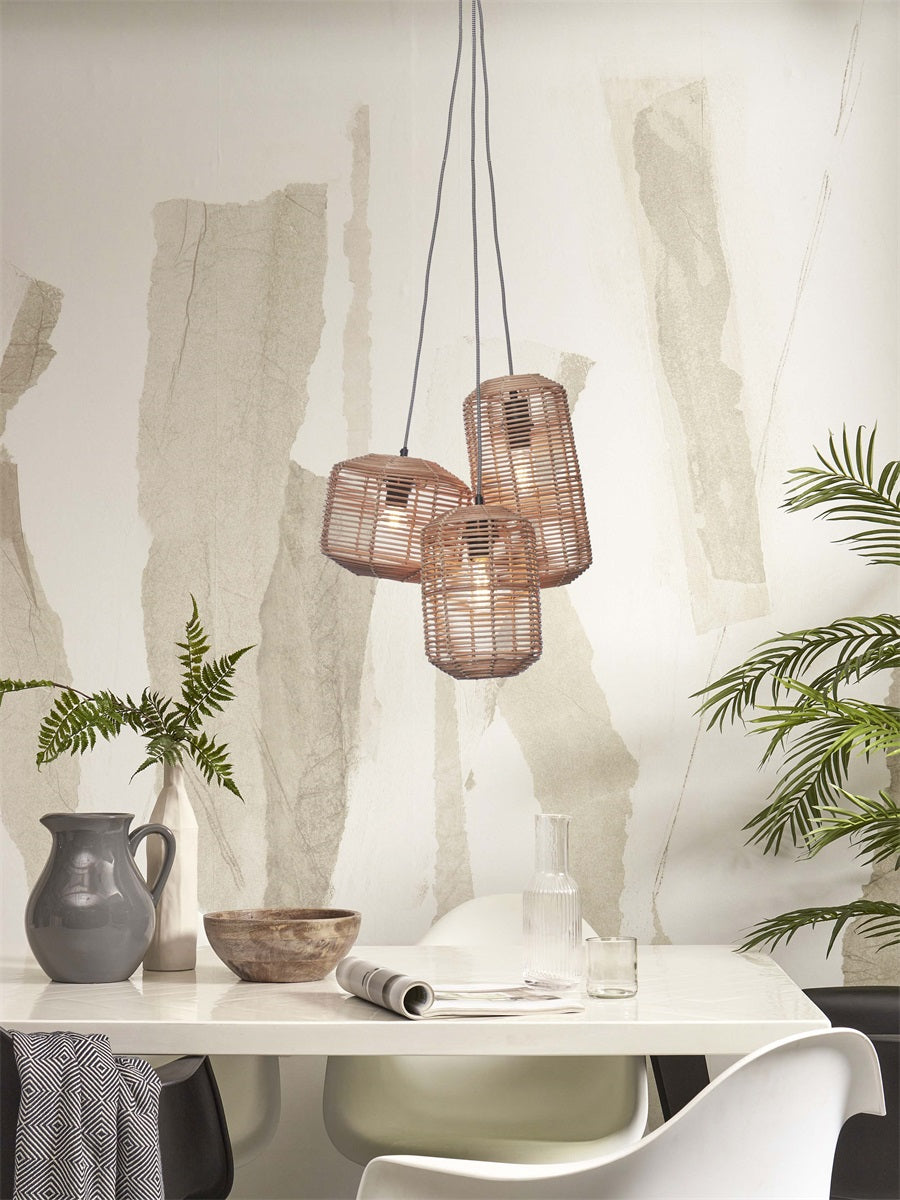 Hanglamp Tanami Set van 3 Naturel