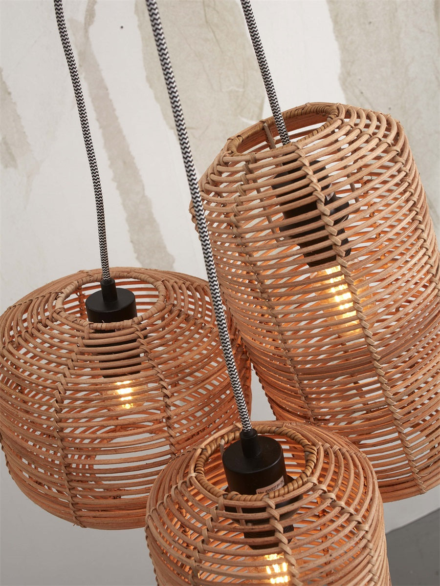 Hanglamp Tanami Set van 3 Naturel
