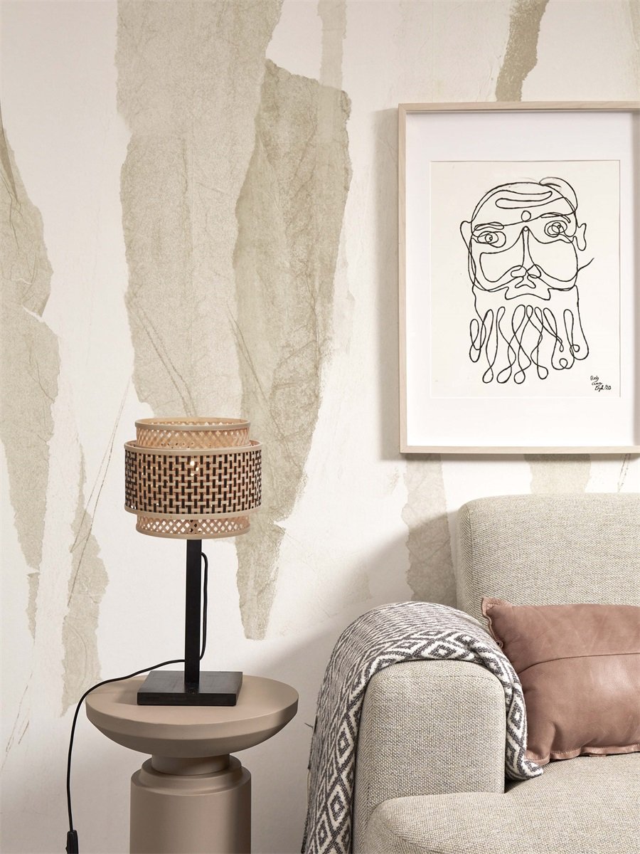 Tafellamp Bhutan Groot Zwart