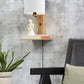 Wandlamp Andes Naturel/Wit met plank