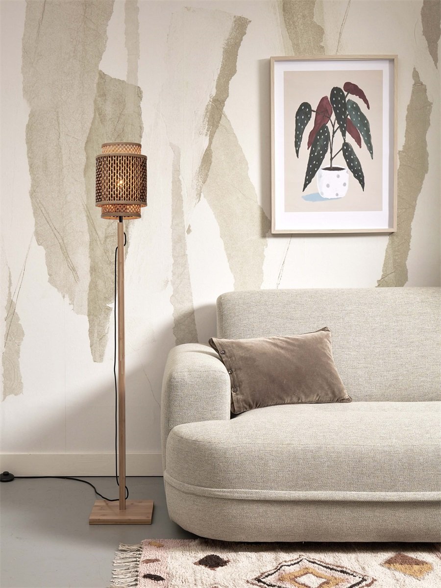 Vloerlamp Bhutan Naturel 135cm