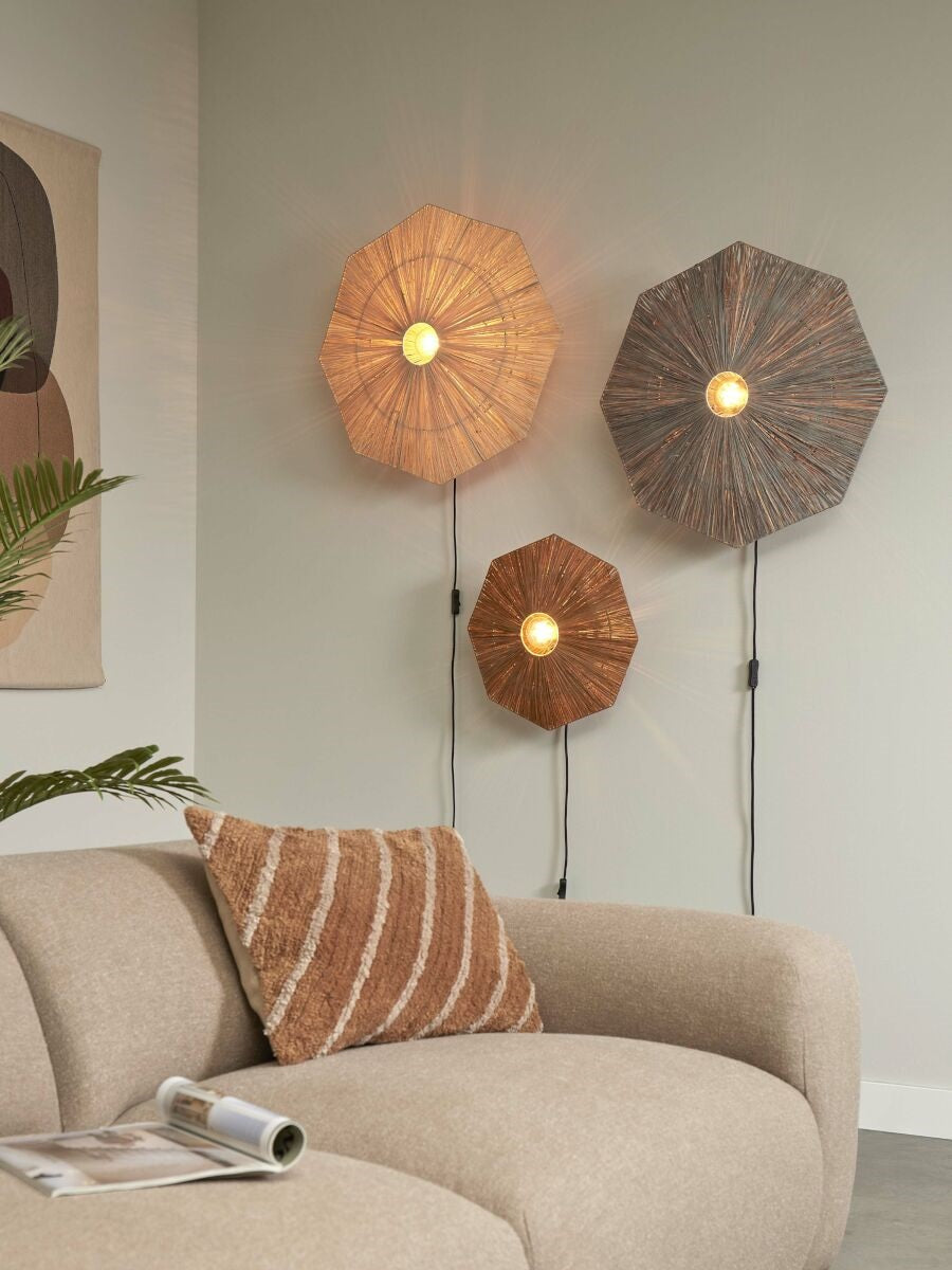 Wandlamp Panama L Grijs