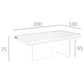 Japandi Zwevende Eettafel Gifu ™