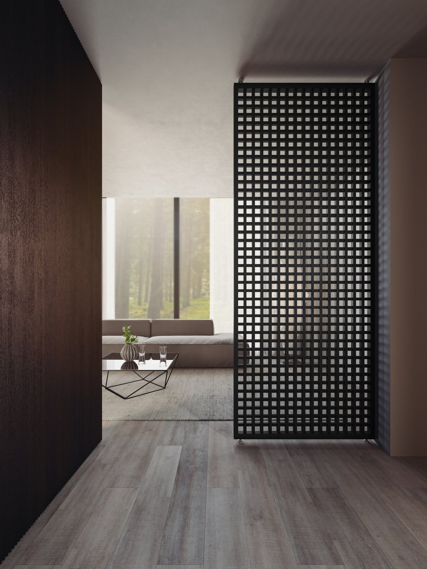 Japandi Roomdivider Shinjuku ™  ~ Zwart