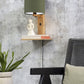 Wandlamp Andes Naturel/Groen met plank