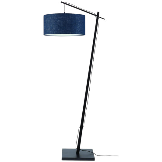 Vloerlamp Andes Zwart/Demin