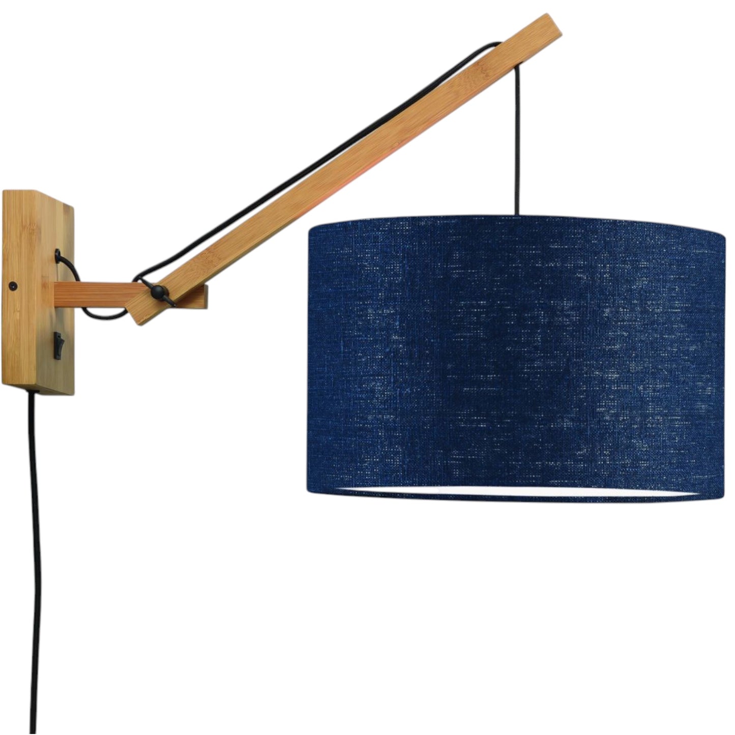 Wandlamp Andes S Naturel/Demin