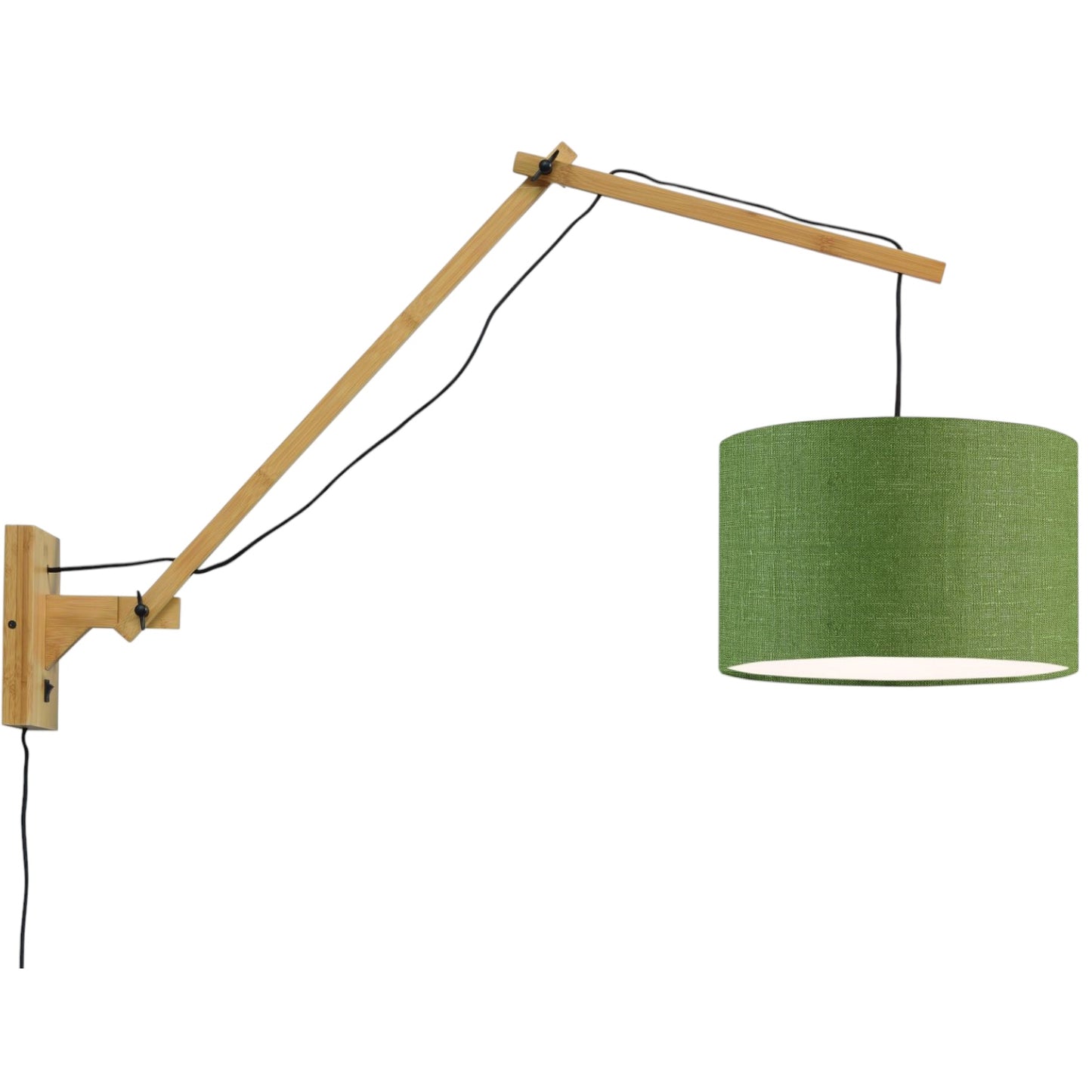 Wandlamp Andes L Naturel/Groen