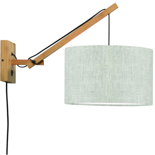 Wandlamp Andes S Naturel/Licht Linnen