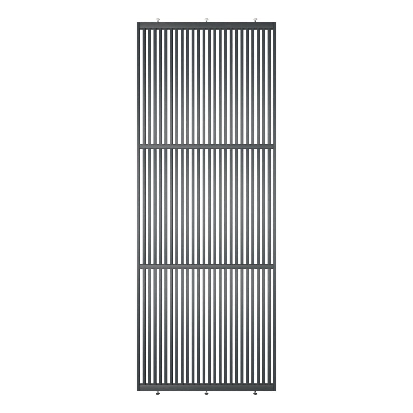 Elegante houten roomdivider van massief eikenhout in RAL7021, model Original®. Een stijlvolle en praktische toevoeging aan elk interieurontwerp