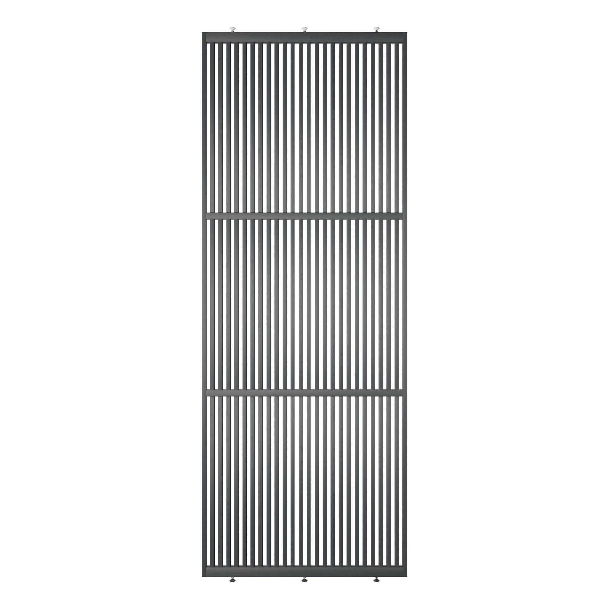 Elegante houten roomdivider van massief eikenhout in RAL7021, model Original®. Een stijlvolle en praktische toevoeging aan elk interieurontwerp