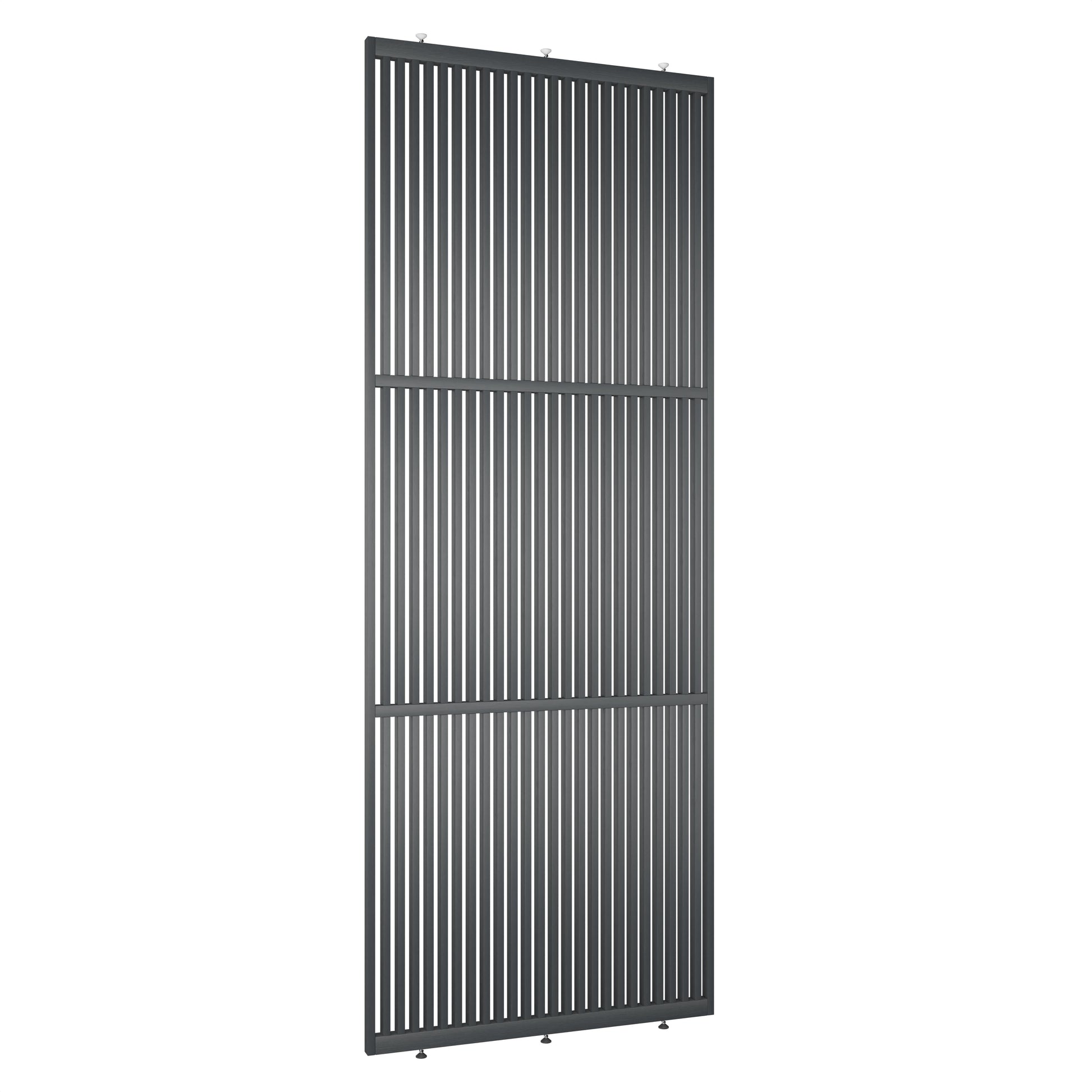 Elegante houten roomdivider van massief eikenhout in RAL7021, model Original®. Een stijlvolle en praktische toevoeging aan elk interieurontwerp