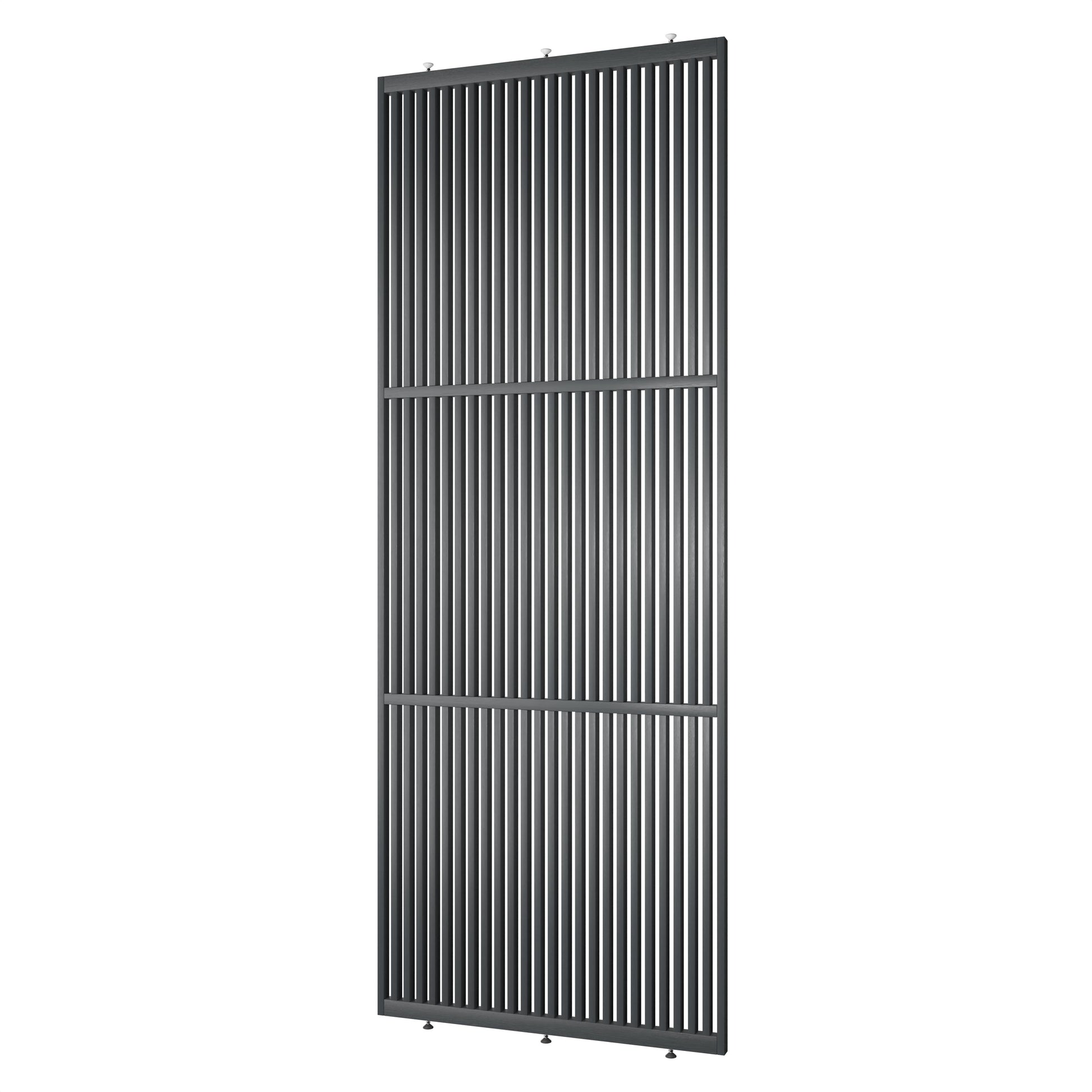 Elegante houten roomdivider van massief eikenhout in RAL7021, model Original®. Een stijlvolle en praktische toevoeging aan elk interieurontwerp