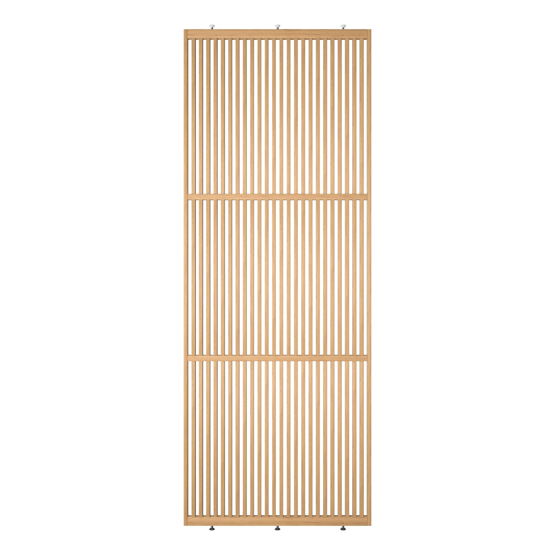 Elegante houten roomdivider, blank gelakt massief eikenhout, model Original®. Een stijlvolle en praktische toevoeging aan elk interieurontwerp