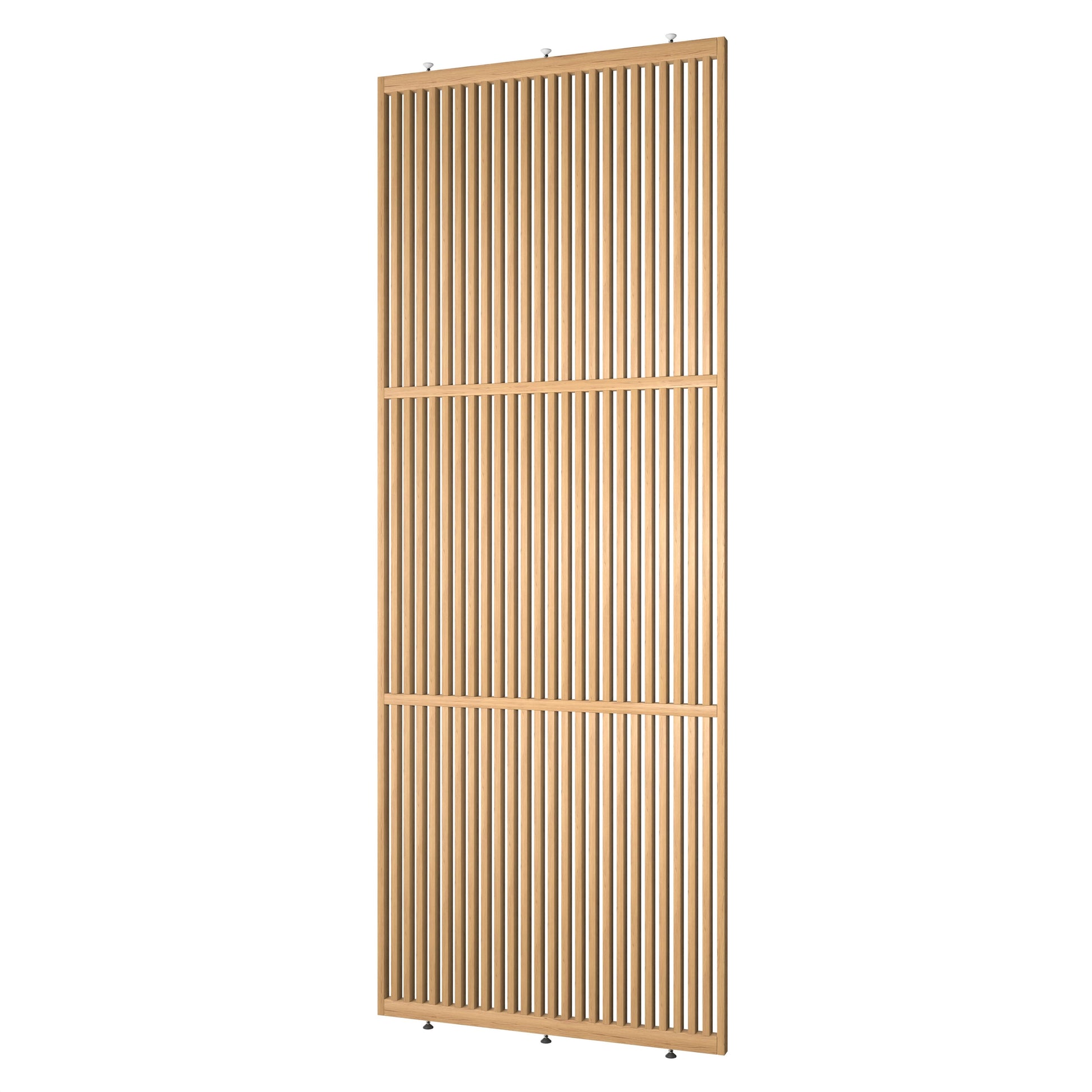 Elegante houten roomdivider, blank gelakt massief eikenhout, model Original®. Een stijlvolle en praktische toevoeging aan elk interieurontwerp