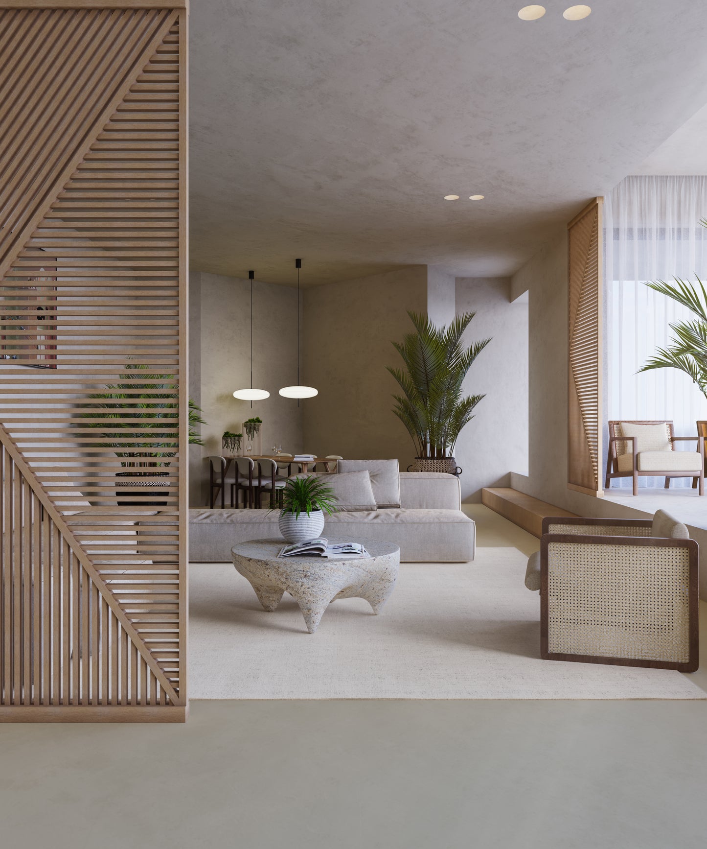 Japandi Roomdivider Shibuya ™  ~ Naturel