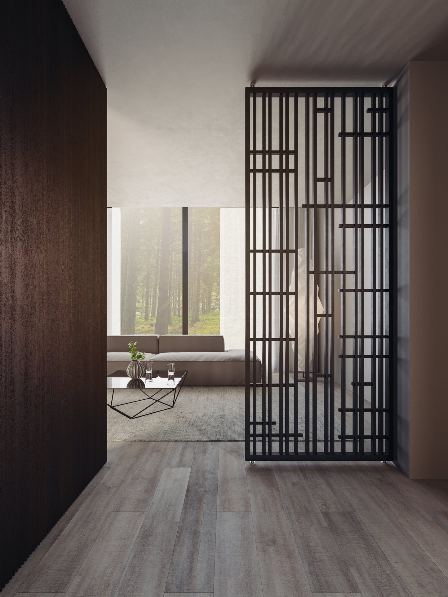 Japandi Roomdivider Higashi ™  ~ Zwart
