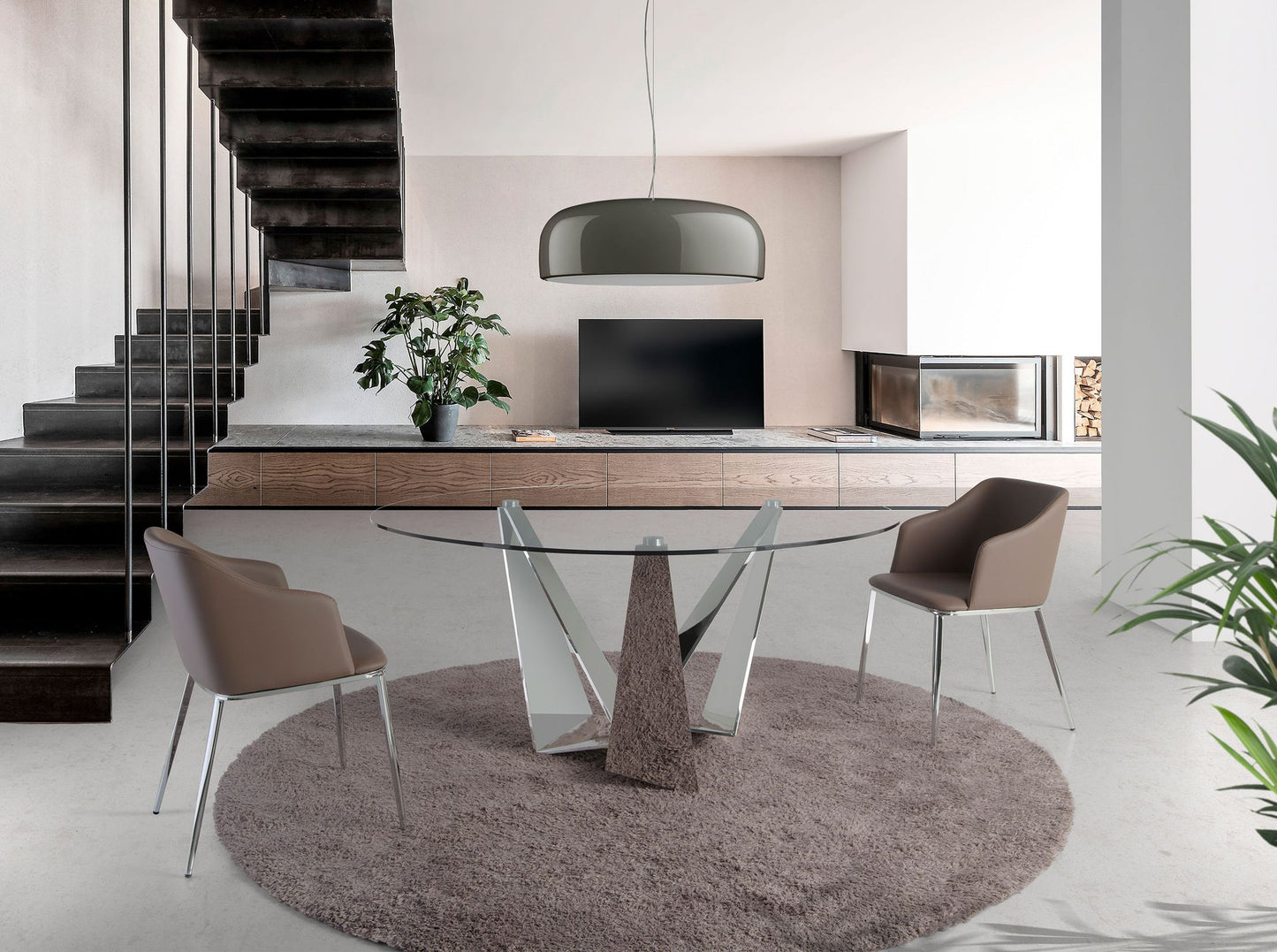 Japandi Eetkamerstoel Laka ™ ~ Bruin