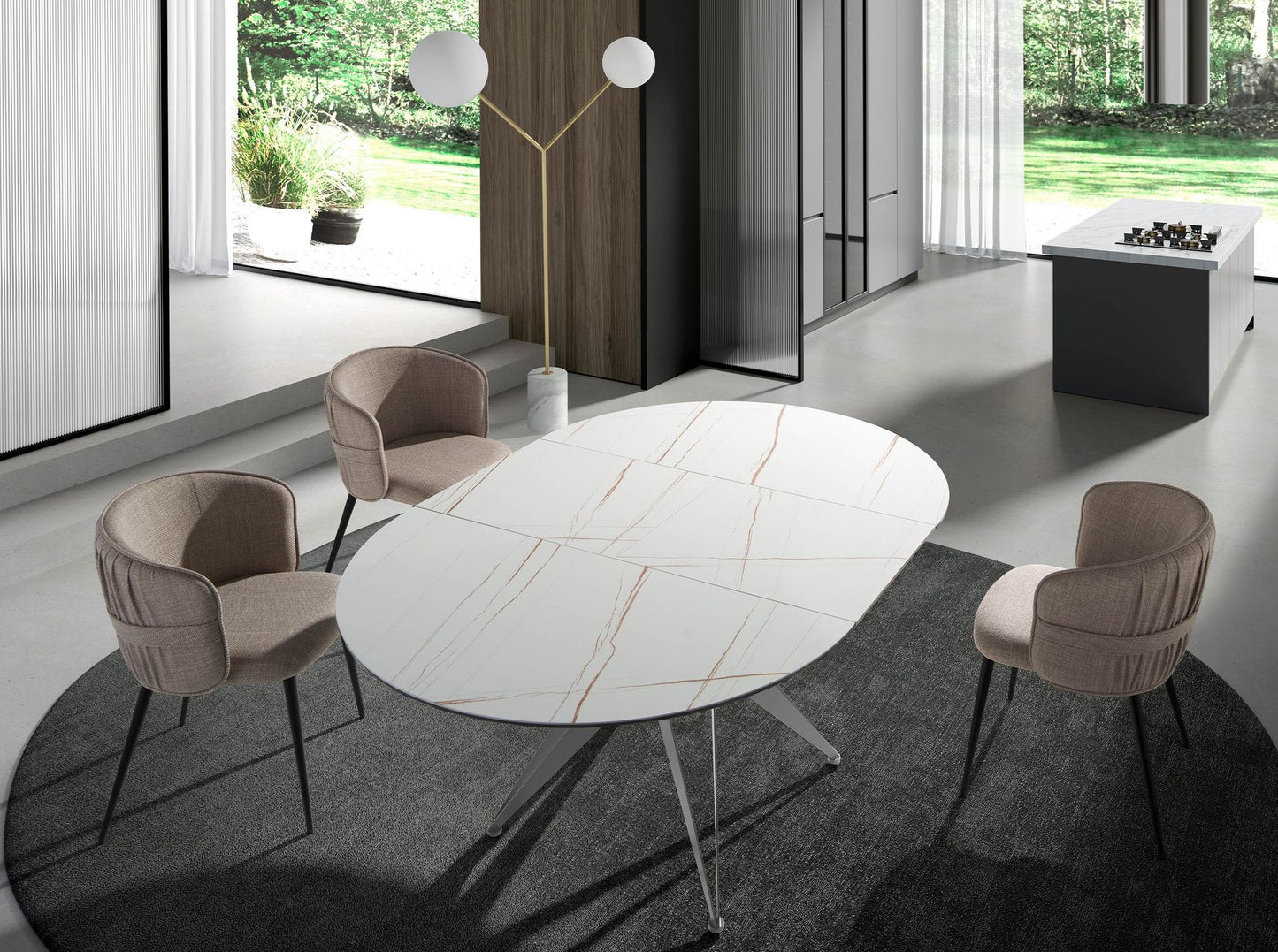 Japandi Eettafel Tenri ™ ~ Uitschuifbaar