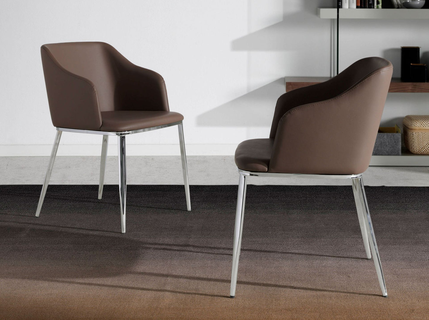 Japandi Eetkamerstoel Laka ™ ~ Bruin