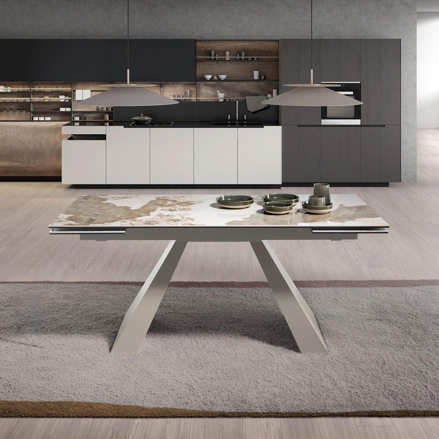 Japandi Eettafel Akuba ™ ~ Uitschuifbaar