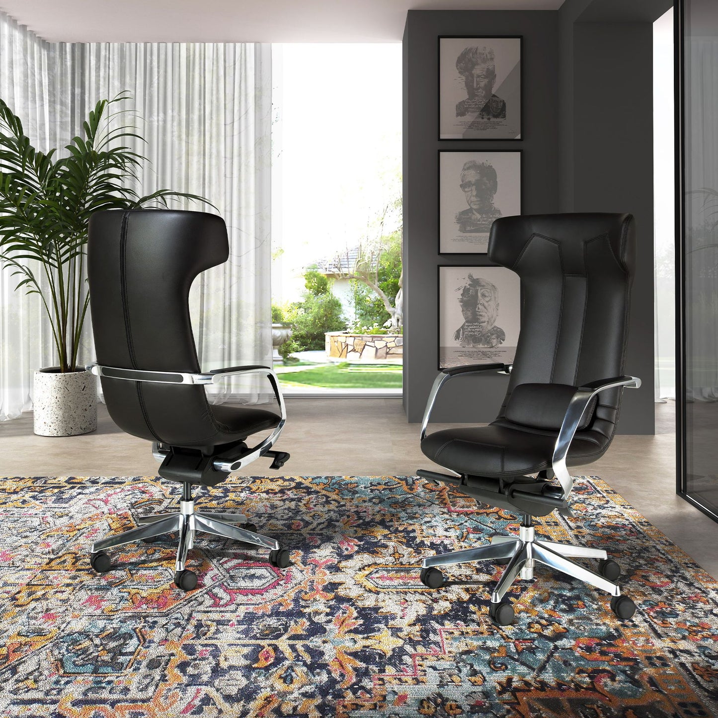 Japandi Bureaustoel Sigal ™ ~ Zwart