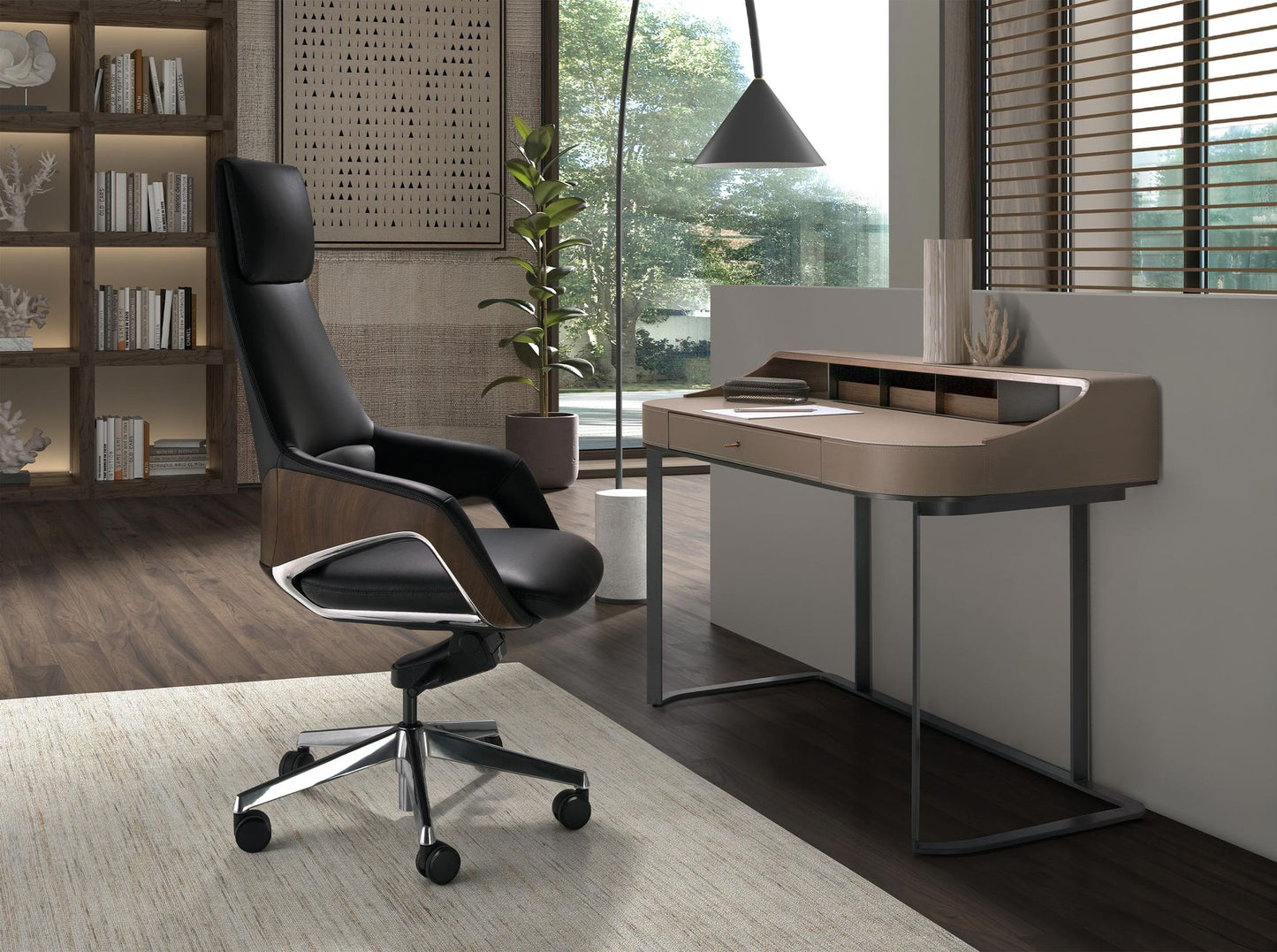 Japandi Bureaustoel Kimai ™ ~ Zwart