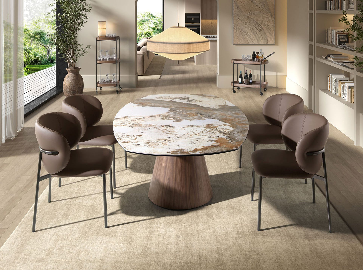 Japandi Eettafel Kefa ™ ~ Uitschuifbaar