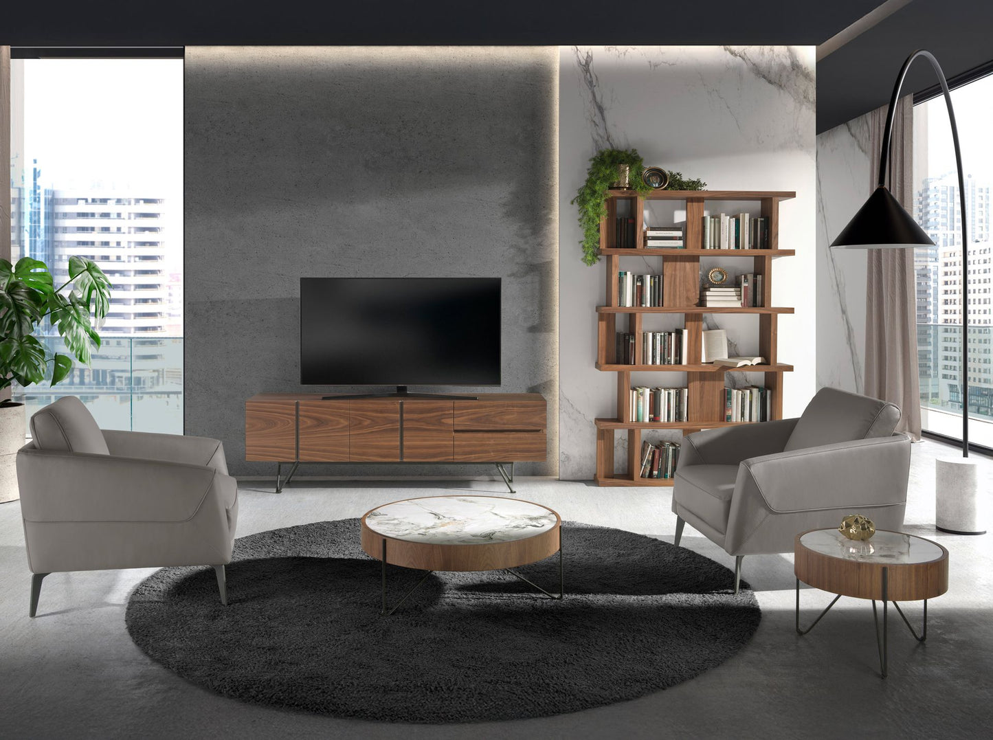 Japandi Fauteuil Kateno ™ ~ Grijs