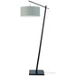 Vloerlamp Andes Zwart/Lichtgrijs