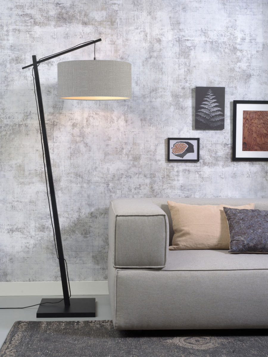 Vloerlamp Andes Zwart/Lichtgrijs