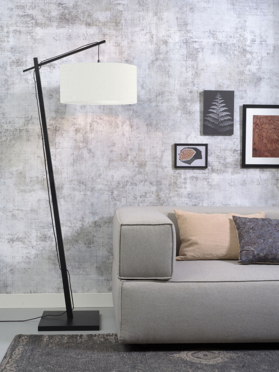 Vloerlamp Andes Zwart/Wit
