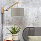 Wandlamp Andes S Naturel/Donker Linnen