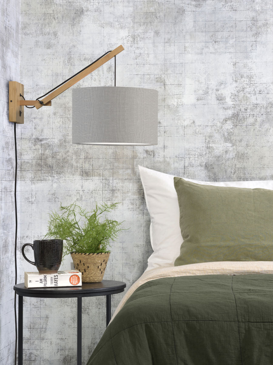 Wandlamp Andes S Naturel/Lichtgrijs