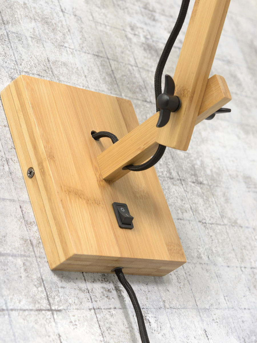 Wandlamp Andes S Naturel/Lichtgrijs